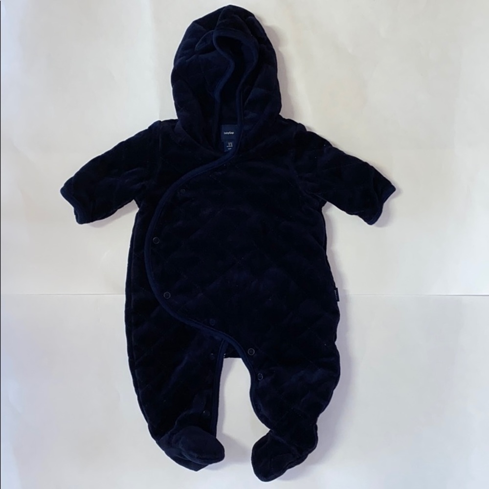 GAP Navy Blue Velour Bunting